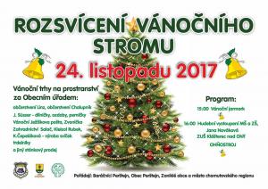 Rozsvícení vánočního stromu 2017