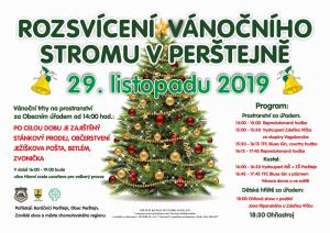 Rozsvícení vánočního stromu v Perštejně 2019