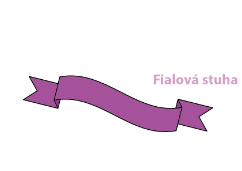 Fialová stuha